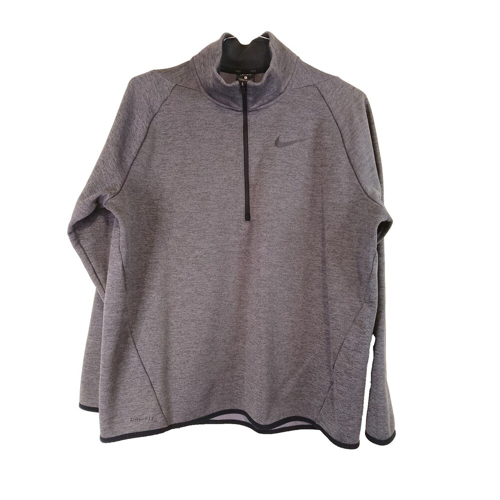 Nike Therma Dri-FIT Men’s L 932041-071 Gray 1/4 Zip Fleece Pullover